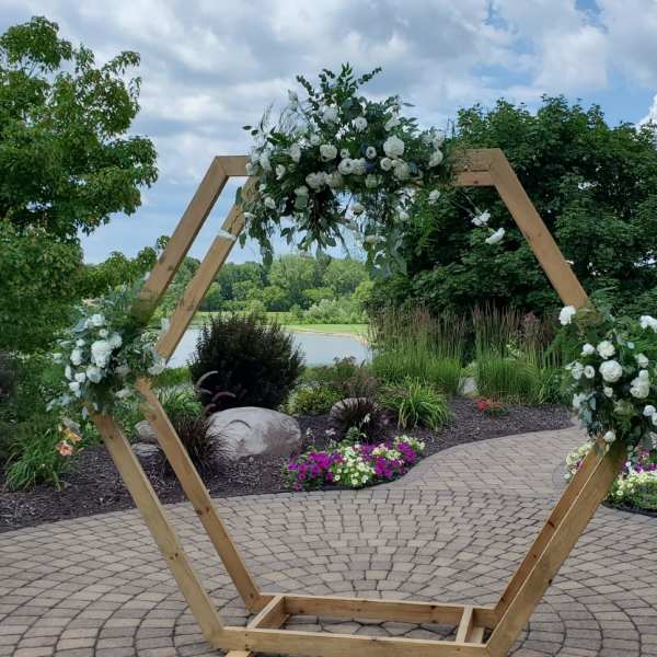 white and green Arch