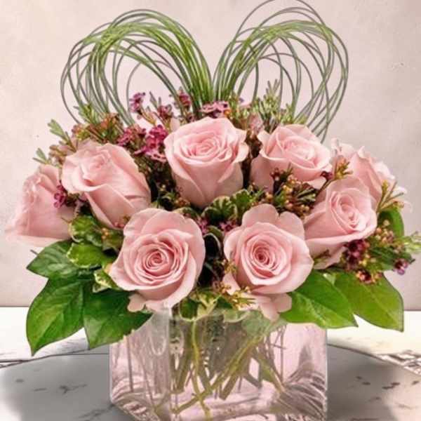 Crimson Hearts by Art and Flowers