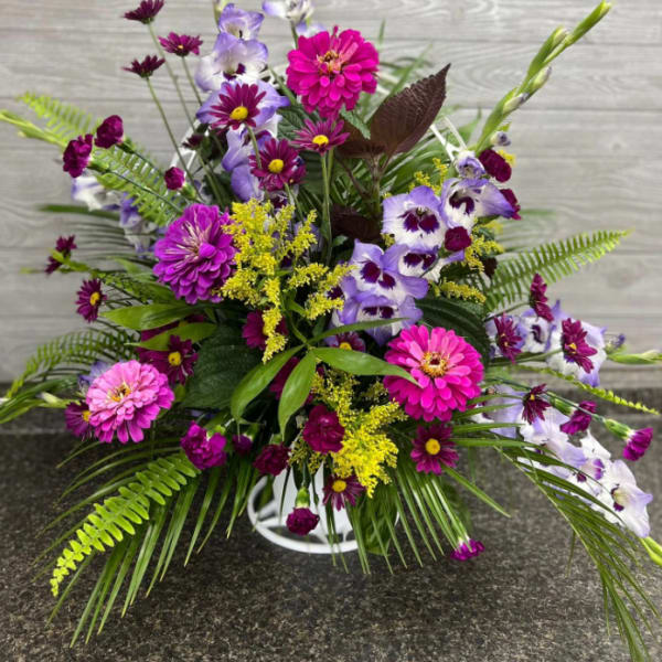 Sympathy Basket-Purple Majesty