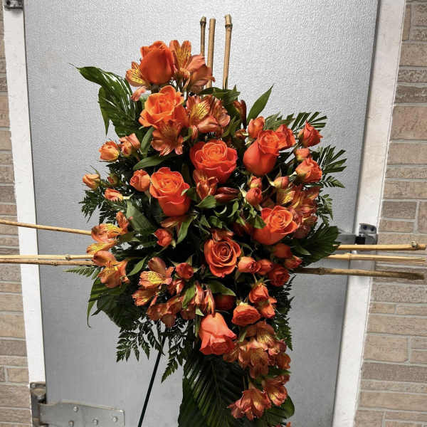 Cane Cross Standing Spray