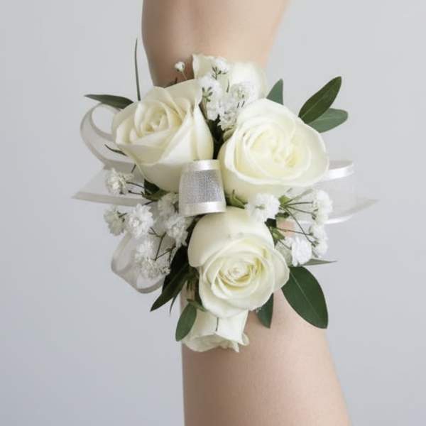 White Rose Corsage