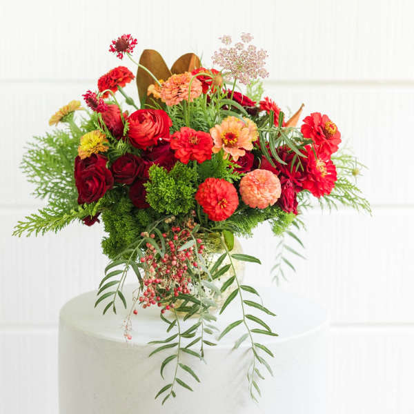 crimson garden elegance