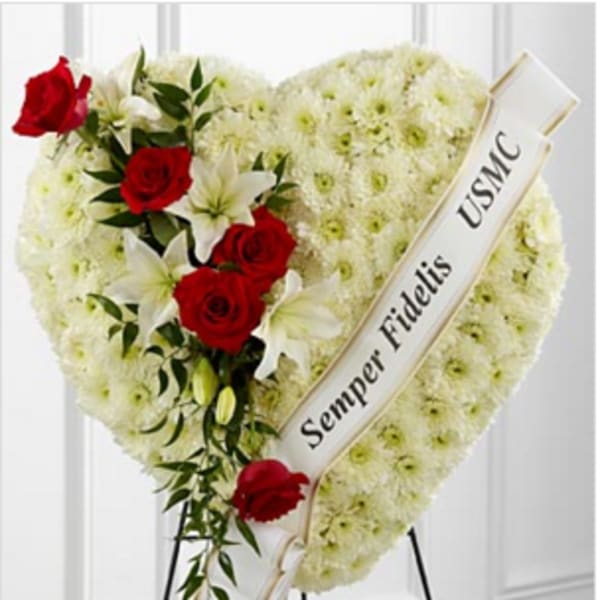 The FTD® Salute to a Patriot™ Standing Heart