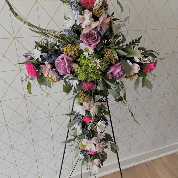 Call to order - Sympathy Easel - Cross Shape