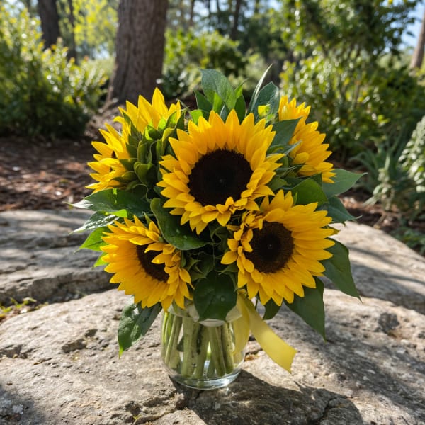 Sunflower Vase Arrangement