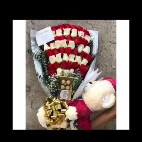 ramo escalera con oso