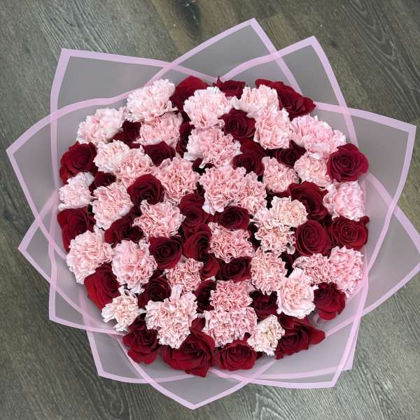 Blushing Crimson Bouquet