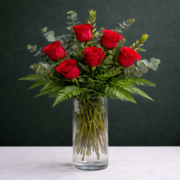 Half Dozen Red Roses