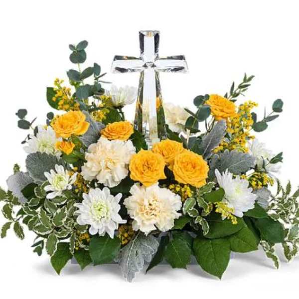 Graceful Sunset Cross Bouquet