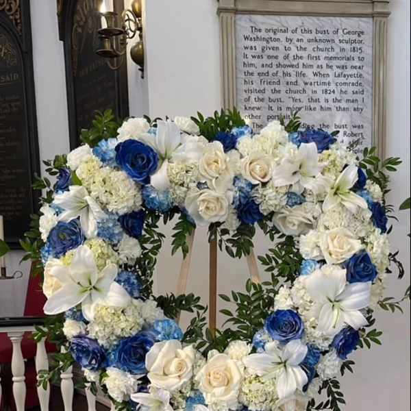 Medium Size Heart Sympathy Arrangement