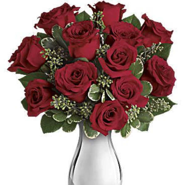 Teleflora's True Romance Bouquet with Red Roses