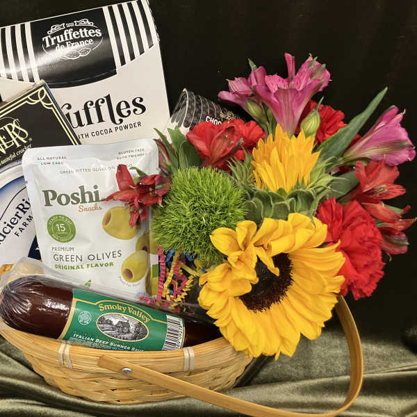 Cute Flowers and Snacks