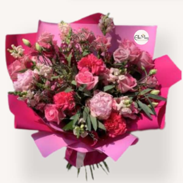 Pink Crush Wrapped Bouquet