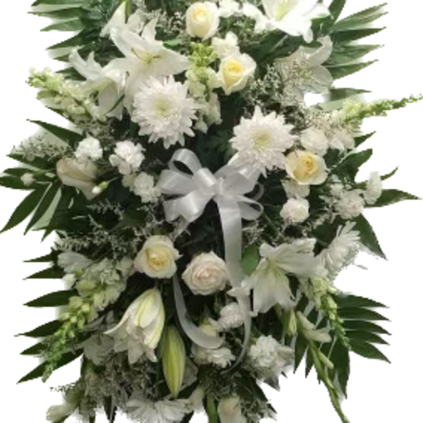 All White Standing Spray