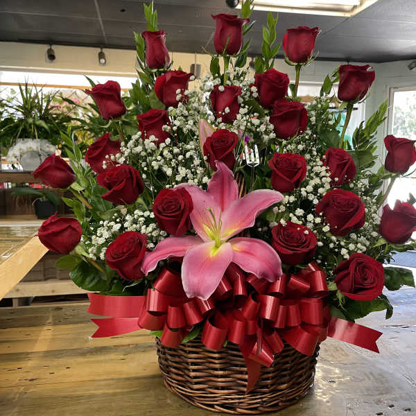 2 Dozen Basket/Wooden Box