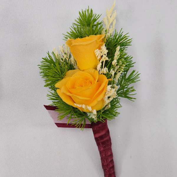 Sweet Nectarine Boutonniere