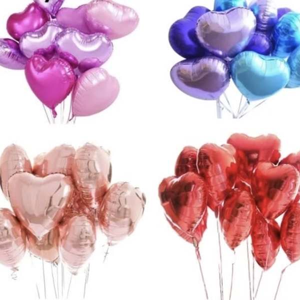 18inch Love Foil Heart Helium Balloons