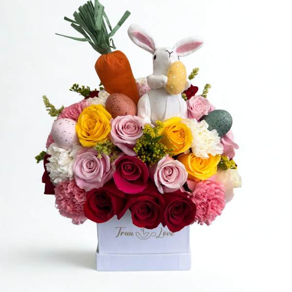 White box Bunny Mix Flower