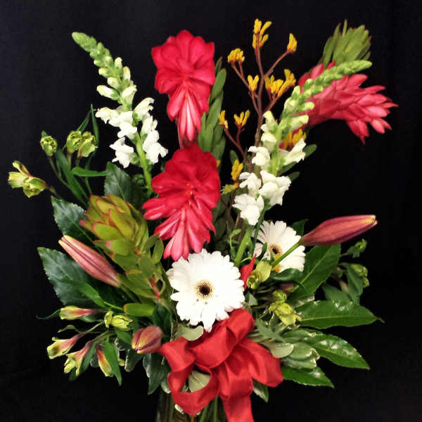 Ginger display in Rectangular Vase