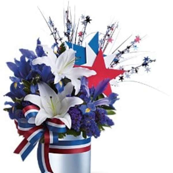 Red, White and Blue Fireworks Bouquet