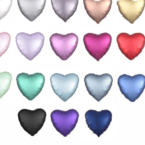 Solid Color Mylar Balloon Shapes