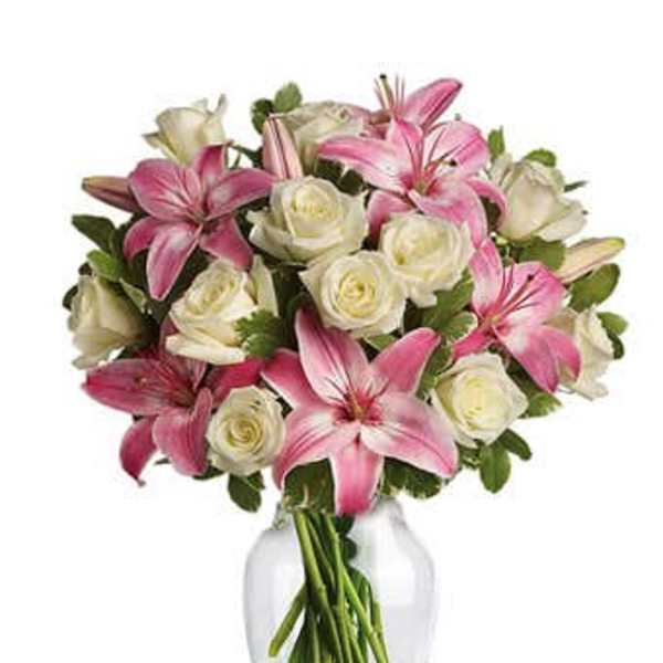 Stunning Pink and White Love Bouquet