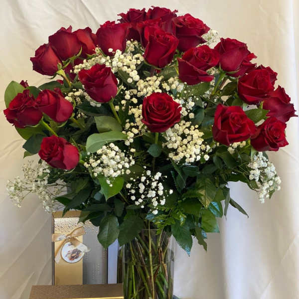 #2 - Tall Two Dozen Red Roses