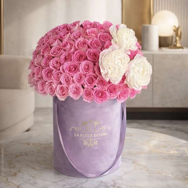 Lavender Luxury 75 Rose & Peony Box