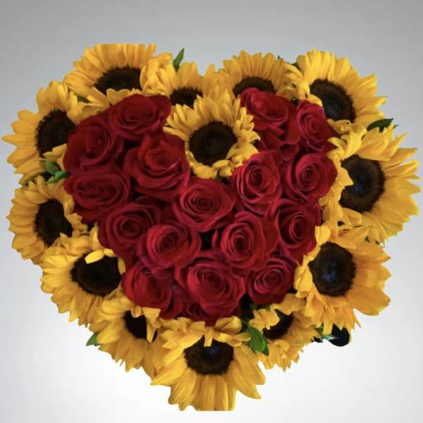 Sunflower Love Box by D'Lily's Flowers