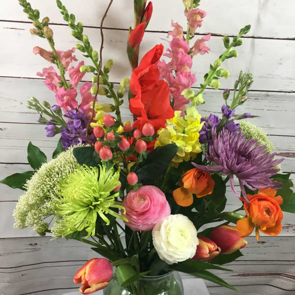 Color pop by Seulberger's florist