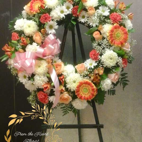 peach and white wreath (FW2)