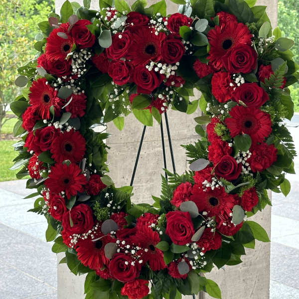 Red Open Heart by Petals 2 Go