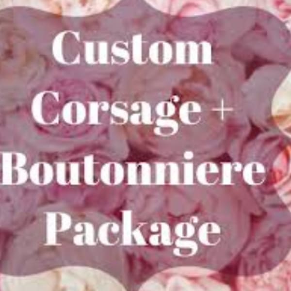 Custom Corsage and Boutonniere