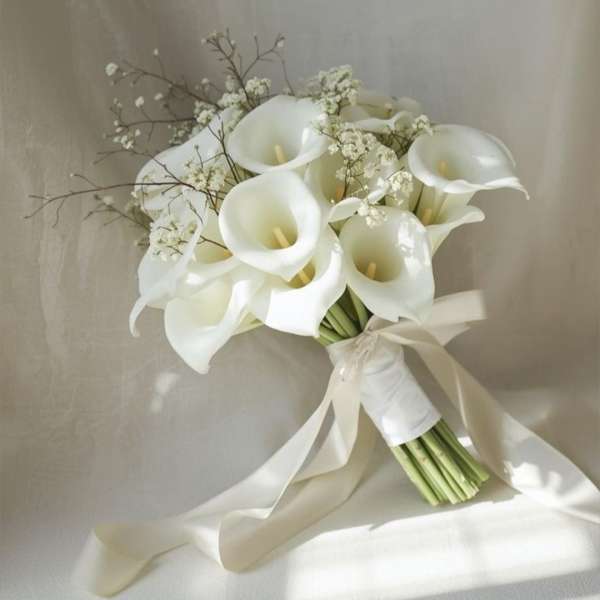 Calla Lilies Bridal Bouquet - White