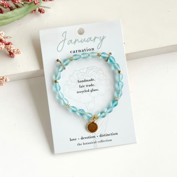 January-Birth Flower Bracelet