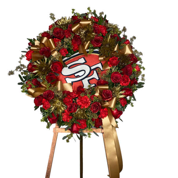 San Francisco 49er’s Wreath