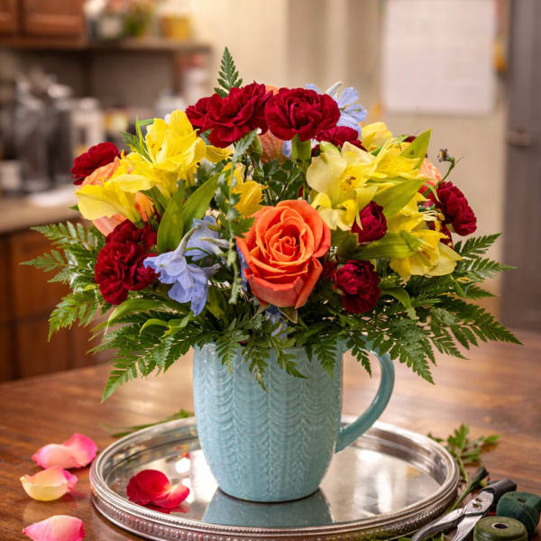 Spring blossom gift tote