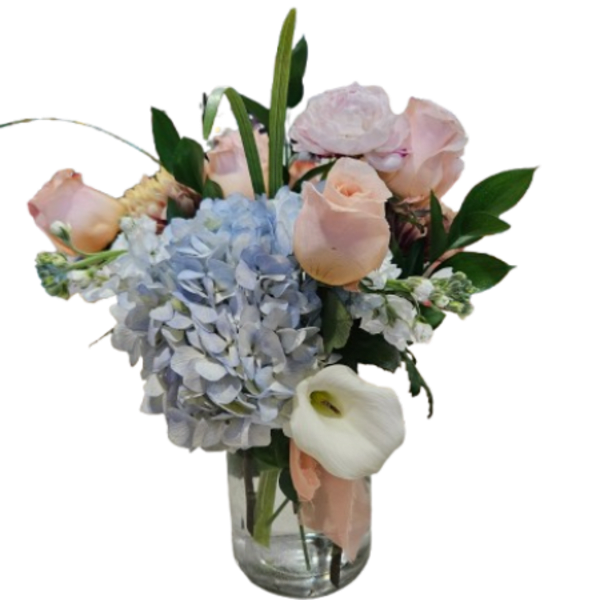 Blush & Blue Elegance