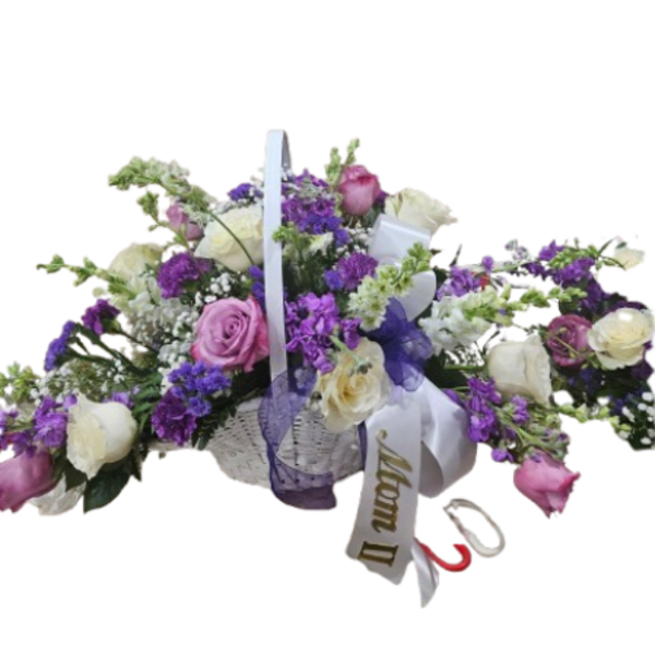 Lavender Grace Tribute Basket