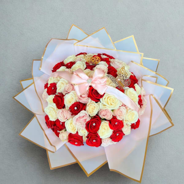 Colorful Way of Love by D'Lily's Flowers