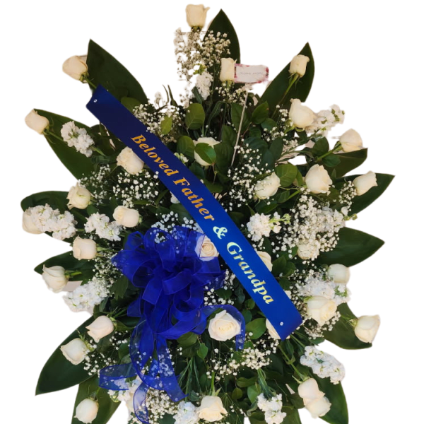 White Rose Stand Up Spray