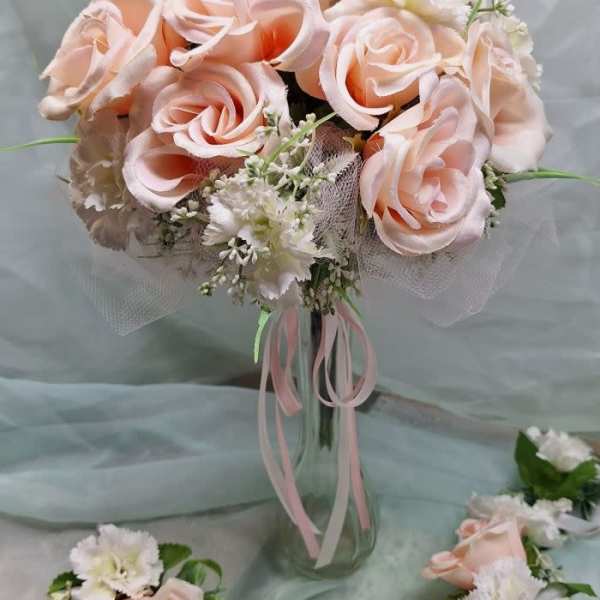 Pretty in Peach Bridal Bouquet