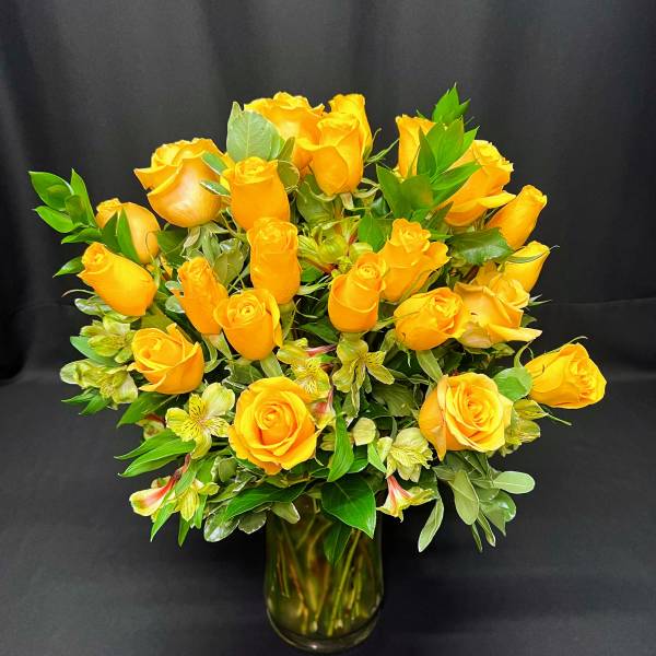 3 Dozen Medium Stem Roses, Red or Colored