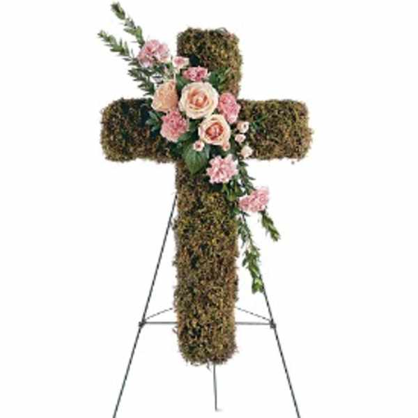 Pink Bouquet Cross
