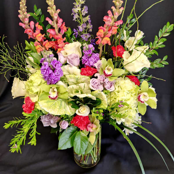 Tall Spring Kale display