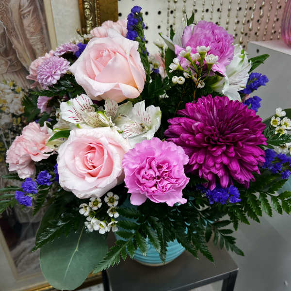 PINK AND LAVENDER PAVE