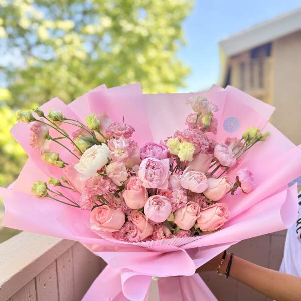 Blush Peony Garden Romance Bouquet