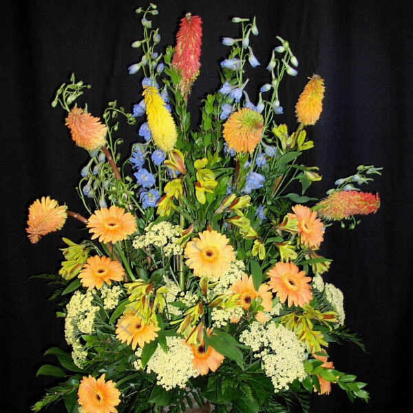 Spring Basket Spray for Funerals and Memorials