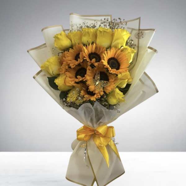 Sunflower Rose Delight Bouquet