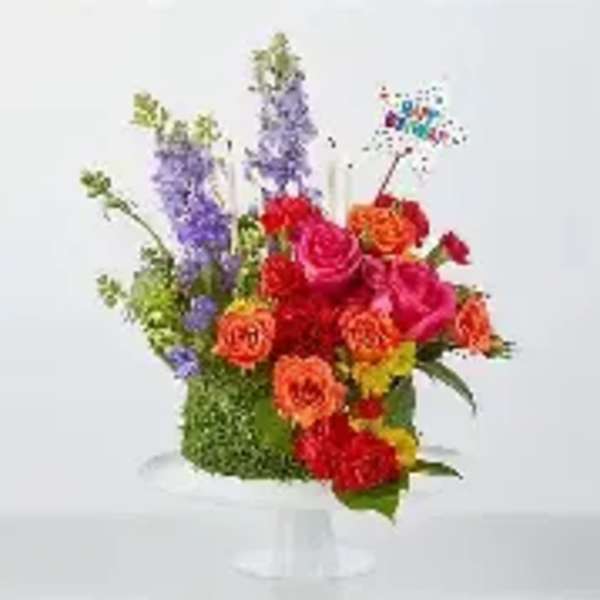 Best Year Yet Floral Cake